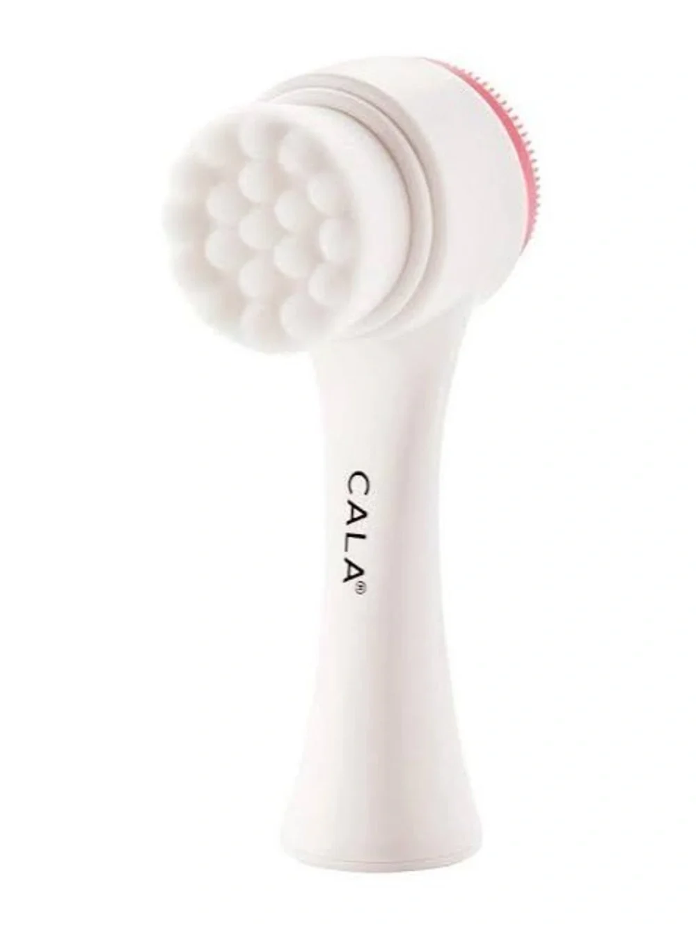 CALA White & Pink Dual-Action Facial Cleansing Brush